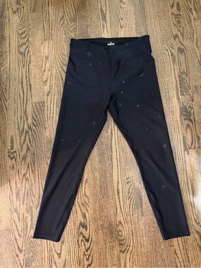 Black Star-Print Leggings - Spalding